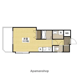 アーバンルーム平和大通り【8階】の間取り
