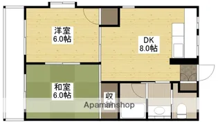 セゾン平成【2階】の間取り