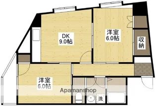 フローラ京橋【4階】の間取り