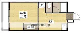 1DKの間取り画像