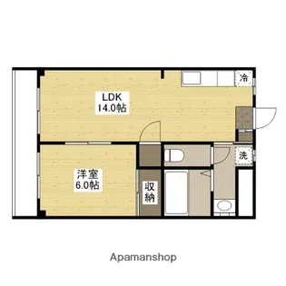 メゾンド山﨑【3階】の間取り