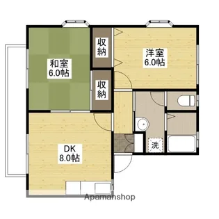 エクセラン水口【2階】の間取り