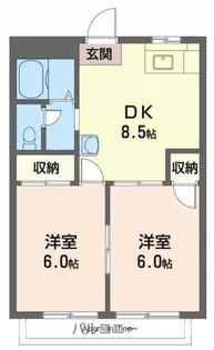 フレグランス東雲【3階】の間取り