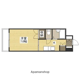 ルミネ東白島【4階】の間取り
