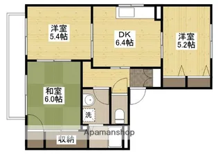 クレール五日市駅前 B棟【1階】の間取り
