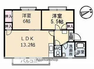 フレグランスKM F棟【1階】の間取り