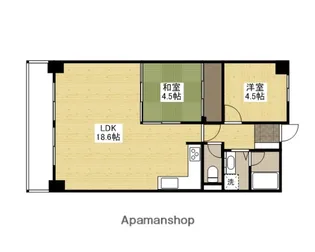 サニーハイム舟入【6階】の間取り