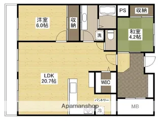 ポートピア宇品【12階】の間取り
