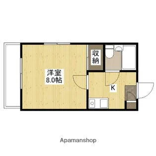サンリバー新宅【5階】の間取り