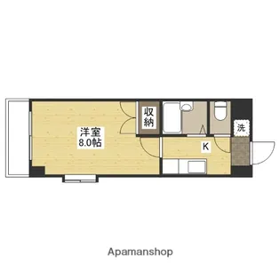 メルベーユ8番館【1階】の間取り