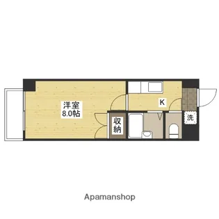 メルベーユ8番館【1階】の間取り