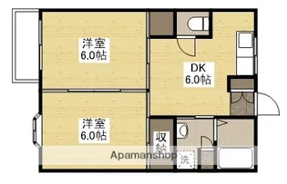 戸坂プラザ【2階】の間取り