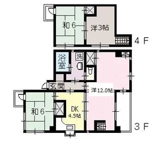 レジデンスYOU【3階】の間取り