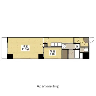 クレセント・ヒルズ【4階】の間取り