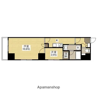 クレセント・ヒルズ【8階】の間取り