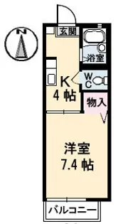 フォーレストヒルズA棟【2階】の間取り