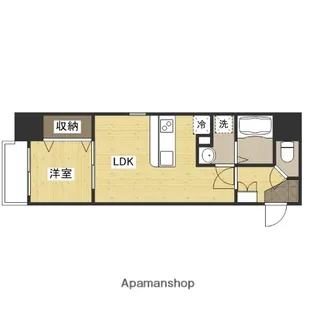 1LDKの間取り画像