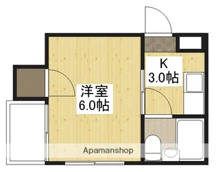 ステイタスオブ舟入南【1階】の間取り