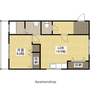 山田ビル【4階】の間取り