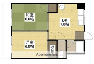 コーポ大本【4階】の間取り
