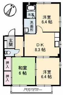 シャーメゾン矢野A棟【2階】の間取り