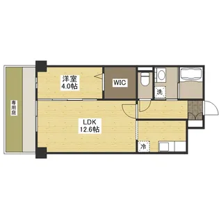グランドゥール宮内【1階】の間取り