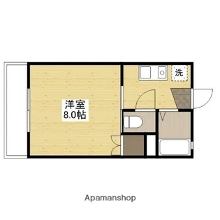 コーポヤナギ1【2階】の間取り