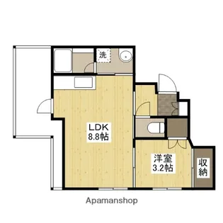 グランカーサ三篠【4階】の間取り
