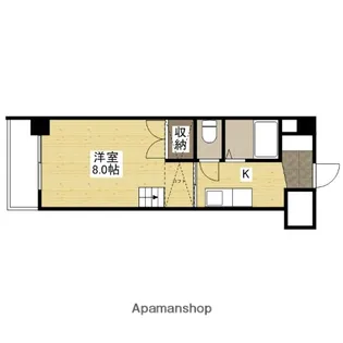 カーサ祇園【4階】の間取り