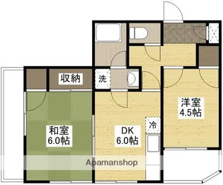 シャルム広本【2階】の間取り