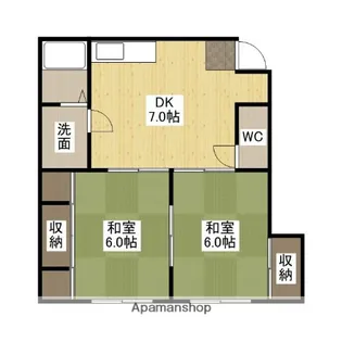 上田第1アパート【2階】の間取り