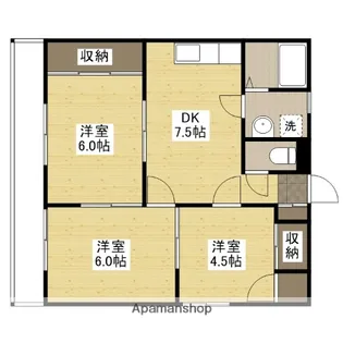 コーポ西山【3階】の間取り
