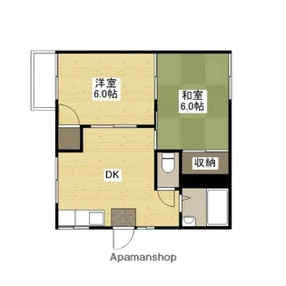 グラティアーK【2階】の間取り