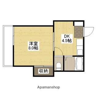 ハイツくりはら【1階】の間取り
