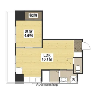 セブンセブンきむら【8階】の間取り