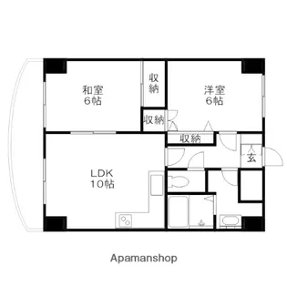 サンパレス香川【8階】の間取り