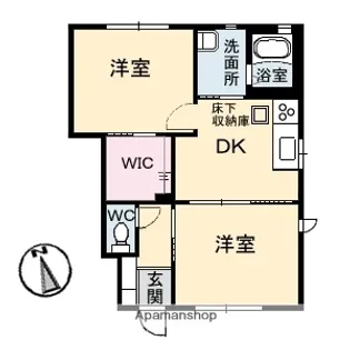 グランメール20【1階】の間取り