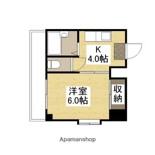 キャピタル祇園【5階】の間取り