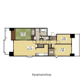 センチュリーパーク千田町【5階】の間取り