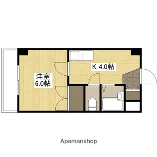 コーポエコード【4階】の間取り