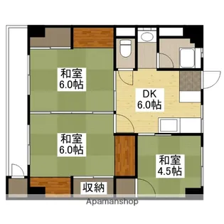 藤本ビル【4階】の間取り