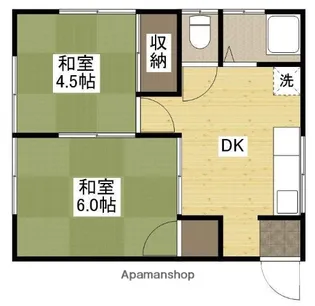 YKコーポ1【2階】の間取り