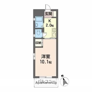 フロントビル千田【3階】の間取り