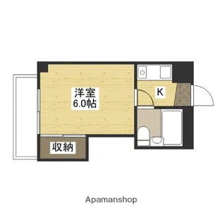 ライブコープ大州【4階】の間取り
