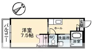 ベルヴュー段原【2階】の間取り