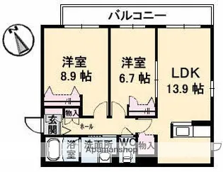 シャーメゾンKOGO【2階】の間取り