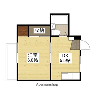 コーポカワモト【3階】の間取り
