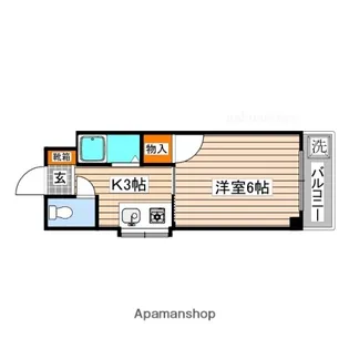 KUBOI曙ビル【3階】の間取り