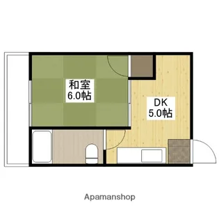 シャトー舟入【4階】の間取り