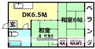 シャトー舟入【3階】の間取り